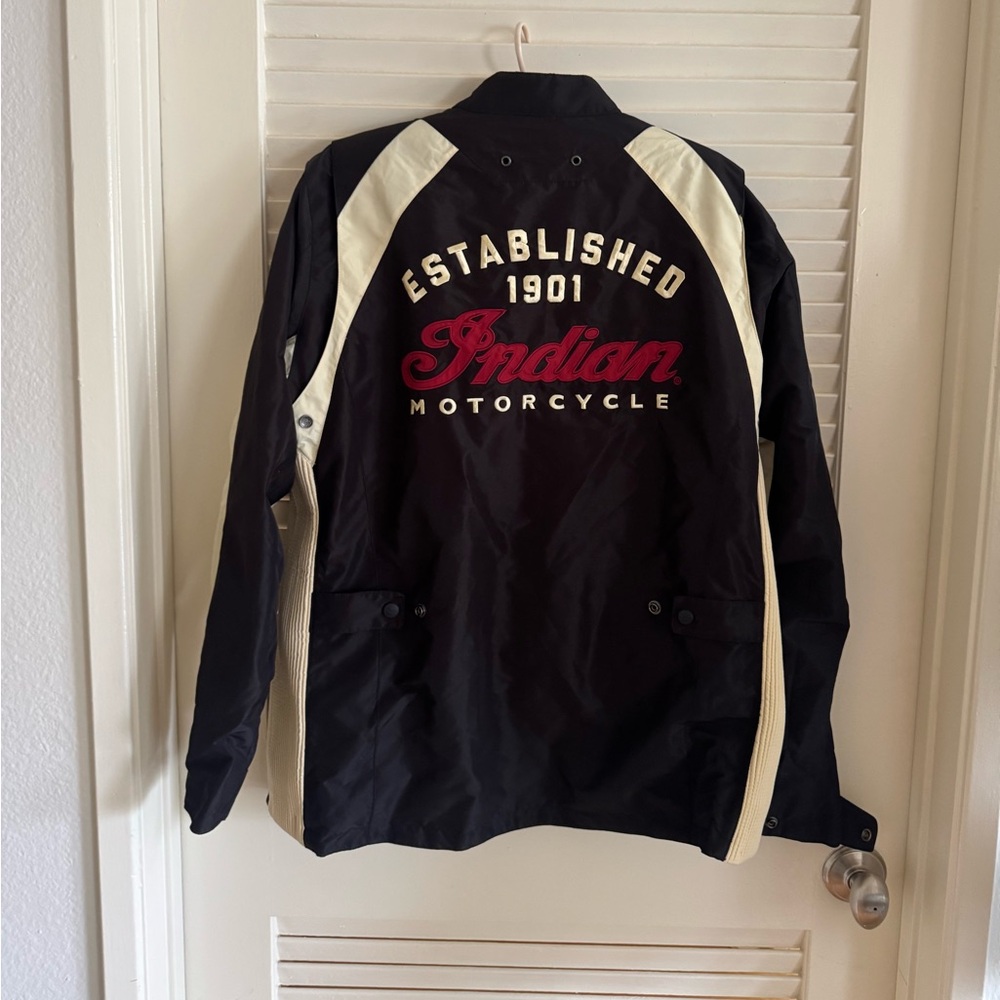 Indian Motorcycle black moto jacket